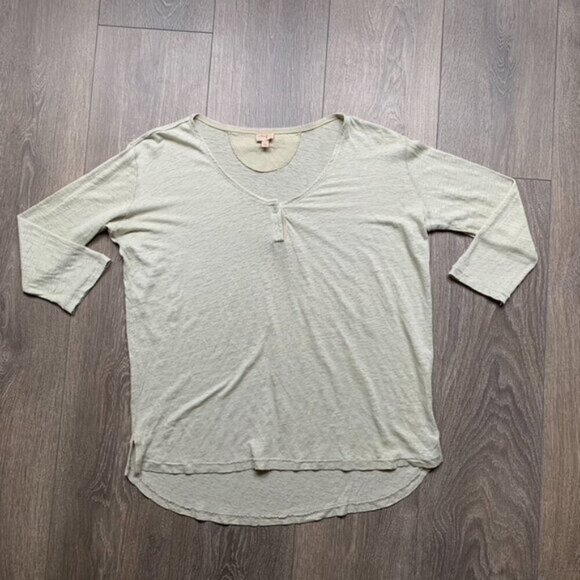 Aritzia Wilfred Top T-shirt Sage Green Burnout Heathered Casual Basic Size XS - Picture 9 of 14